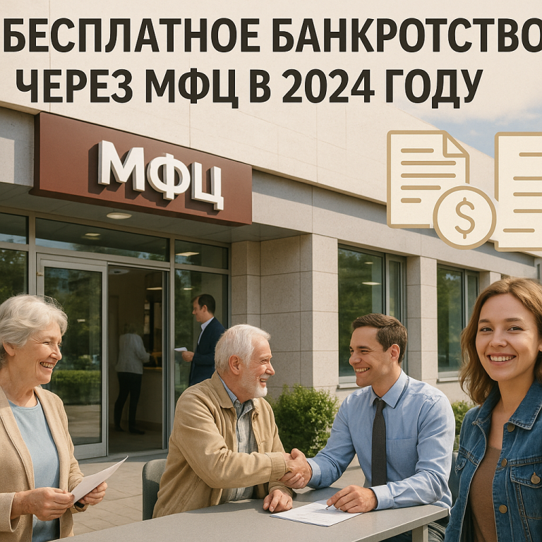 Бесплатное банкротство через МФЦ в 2024 году: как списать долги без суда и госпошлин пошагово и бесплатно для физических лиц