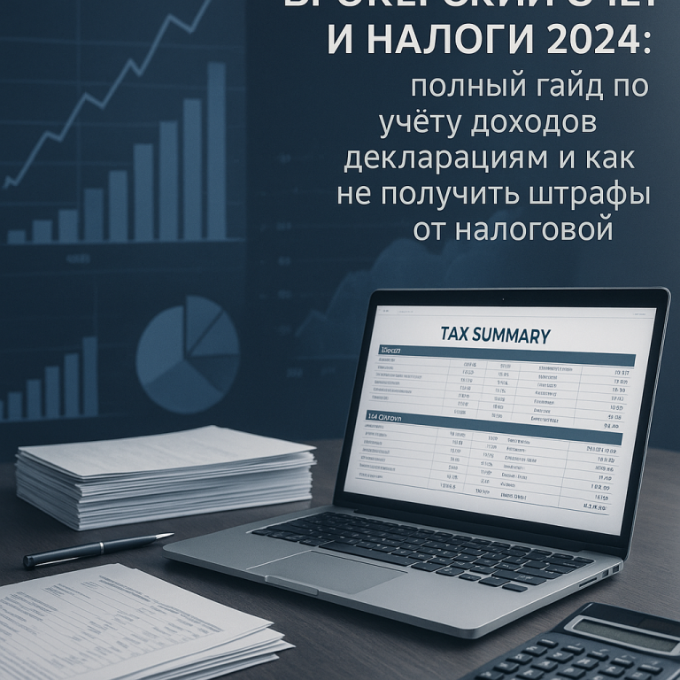 Брокерский счет и налоги 2024: полный гайд по учёту доходов, декларациям и как не получить штрафы от налоговой