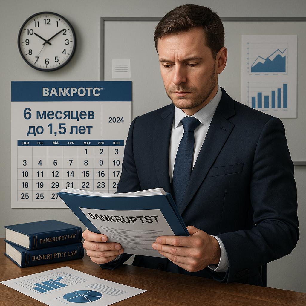 Сколько длится банкротство физического лица в 2024 году: полный разбор этапов и сроков от 6 месяцев до 1,5 лет с советами по ускорению процесса