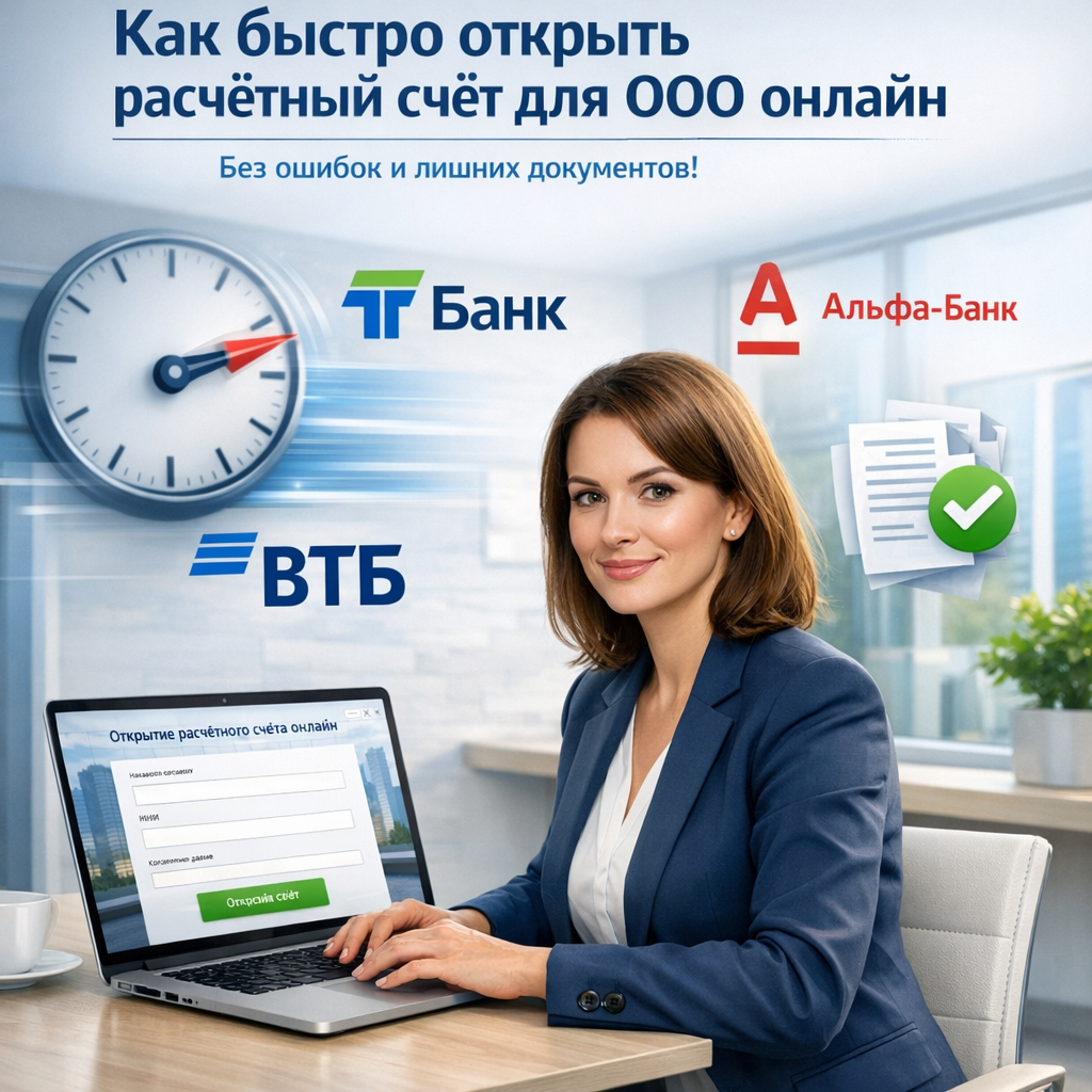 Как быстро открыть расчетный счет для ООО онлайн без ошибок и лишних документов – пошаговое руководство с выгодными предложениями от Т Банка, ВТБ и Альфа-Банка