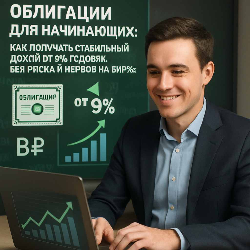 Облигации для начинающих: как получать стабильный доход от 9% годовых без риска и нервов на бирже