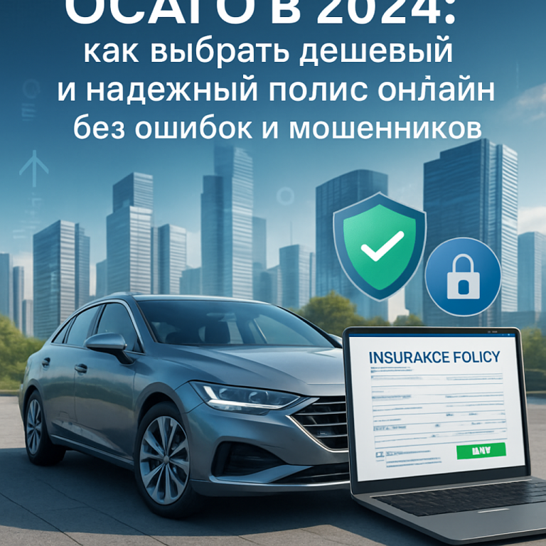ОСАГО в 2024: как выбрать дешевый и надежный полис онлайн без ошибок и мошенников