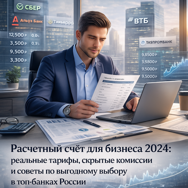 Расчетный счет для бизнеса 2024: реальные тарифы, скрытые комиссии и советы по выгодному выбору в топ-банках России